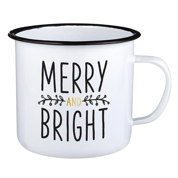 SIPS Enamel Mug, 24-Ounce, Merry And Bright / New in Package - Picture 1 of 6